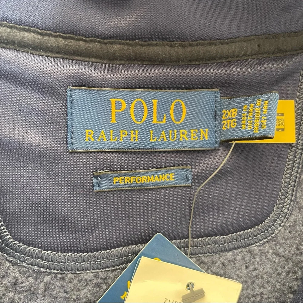 NWT Polo Ralph Lauren Performance Men’s B&T Brushed Fleece Vest - Size 2XB